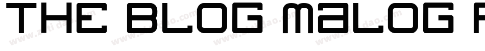 The blog malog FREE字体转换